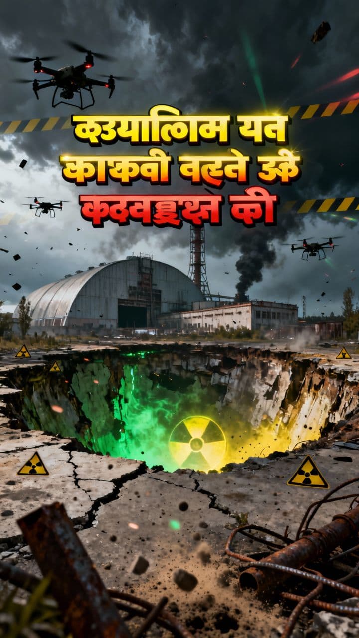 चर्नोबिल पर ड्रोन अटैक से रेडिएशन लीक