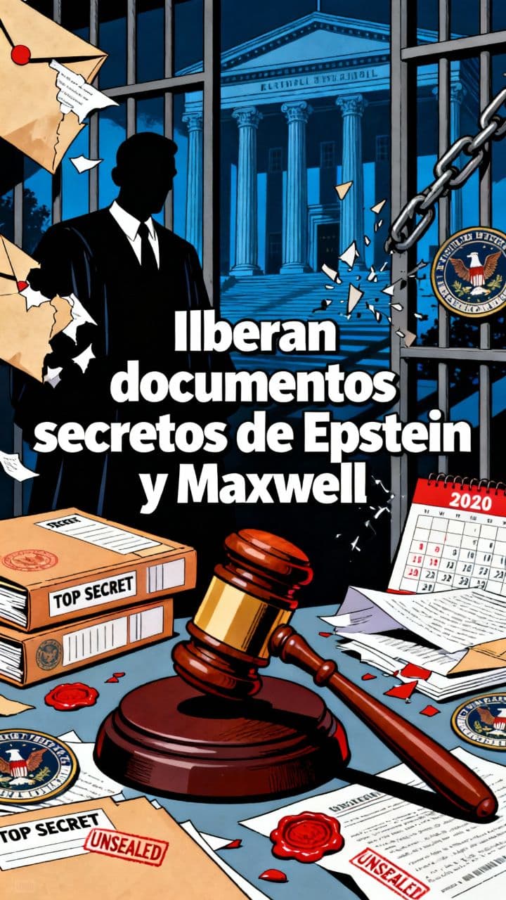 Liberan documentos secretos de Epstein y Maxwell