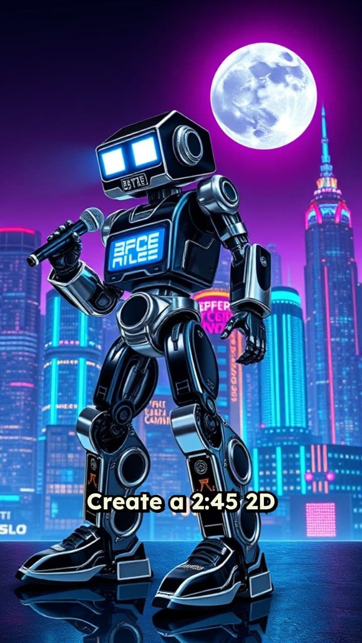 Neon Beats: Robot Raps in Cyber City