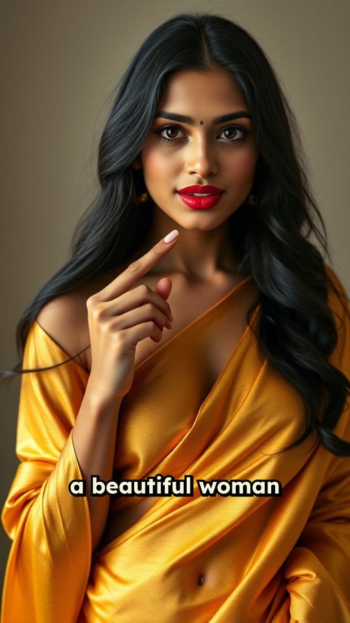 Golden Saree Elegance