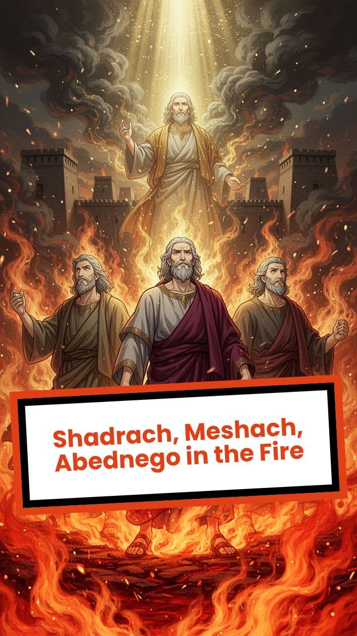 Shadrach, Meshach, Abednego in the Fire