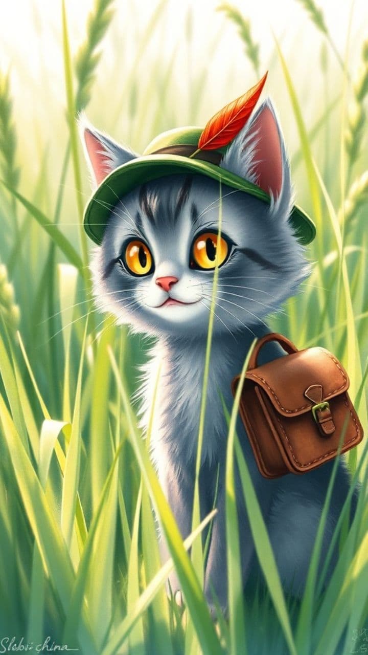 Kätzchen, die kleine Jägerin