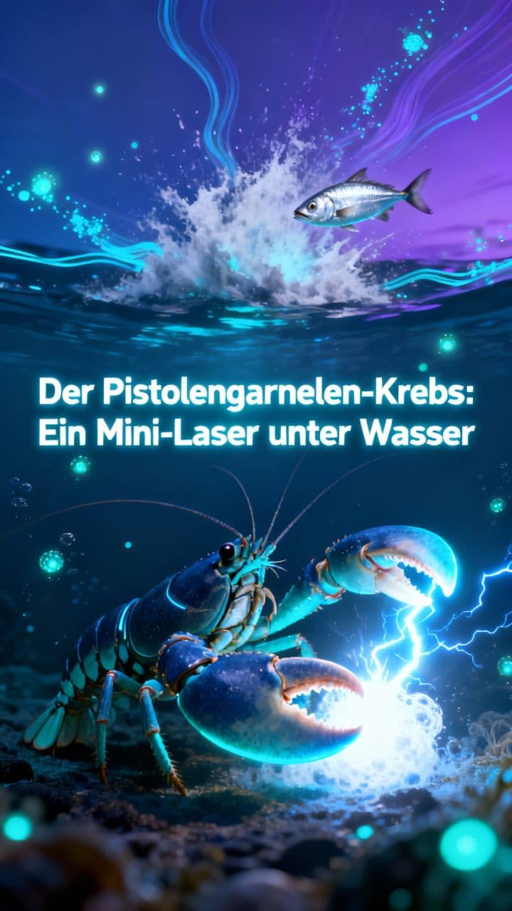 Der Pistolengarnelen-Krebs: Ein Mini-Laser unter Wasser