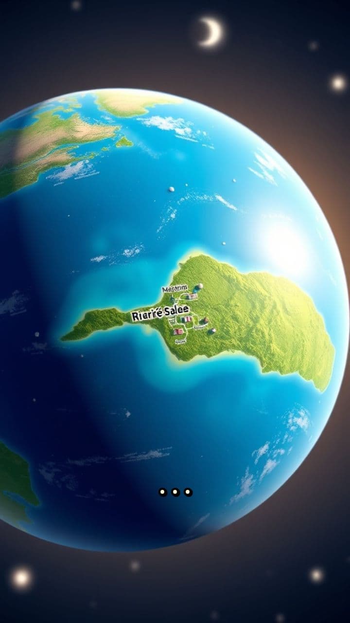 Zoom sur Rivière-Salée en 3D