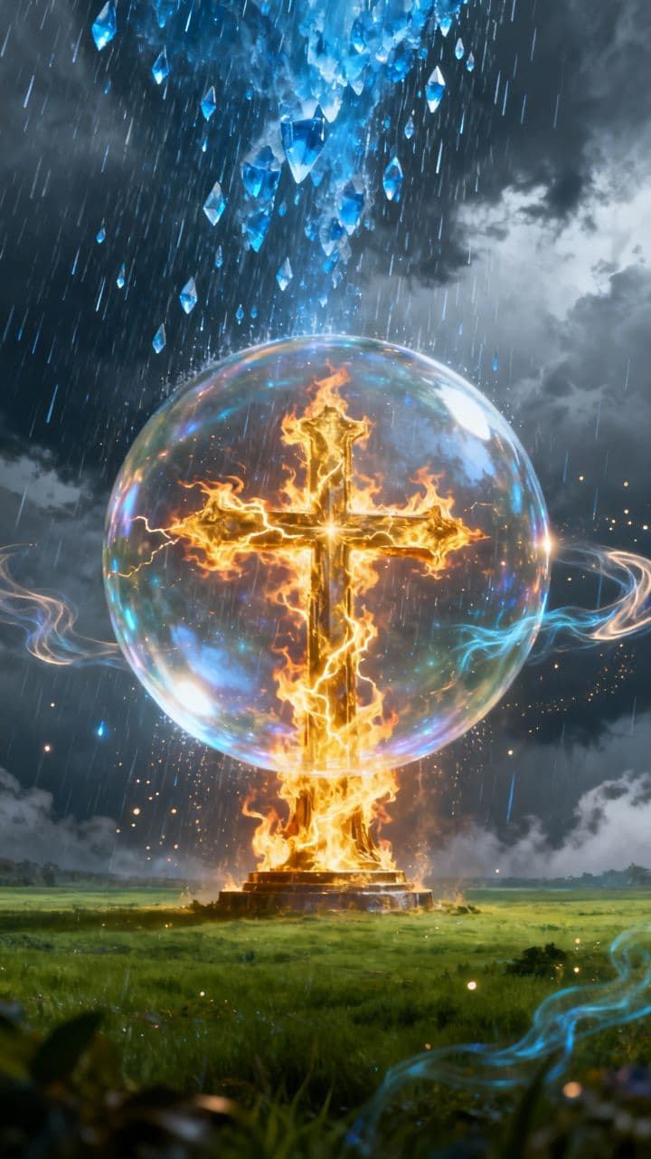 Divine Cross in a Storm