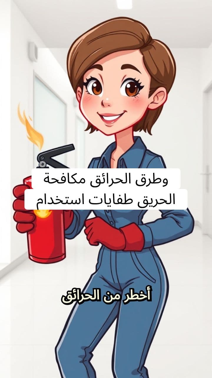 مكافحة الحرائق وطرق استخدام طفايات الحريق