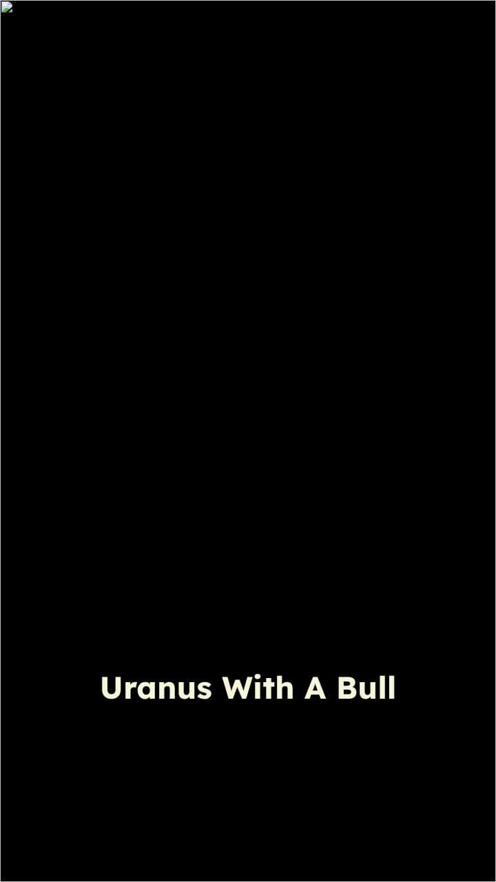 Uranus with a Bull Head
