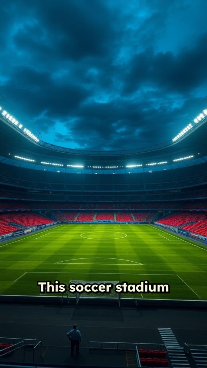 Hidden Tunnel in Soccer Stadium Revealed