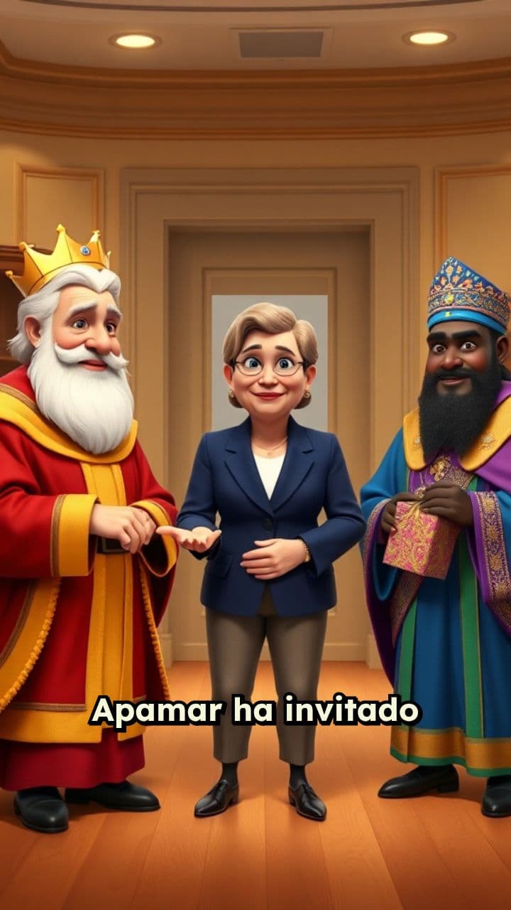 Visita de los Reyes Magos al cole