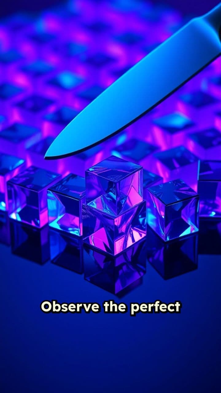 Satisfying AI Neon Cubes