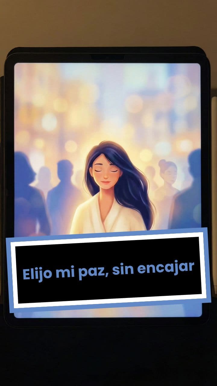 Elijo mi paz, sin encajar