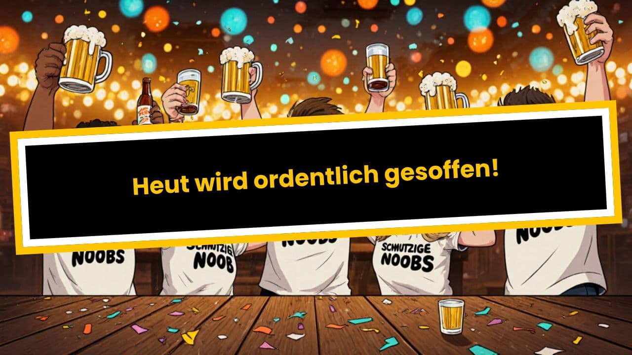 Heut wird ordentlich gesoffen!