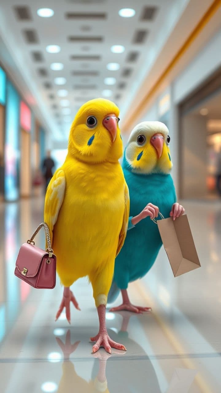 Budgie Shopping Spree