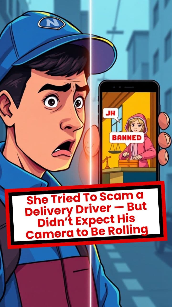 She Tried To Scam a Delivery Driver — But Didn’t Expect His Camera to Be Rolling