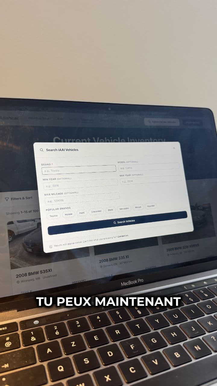 Cherchez des véhicules aux enchères facilement