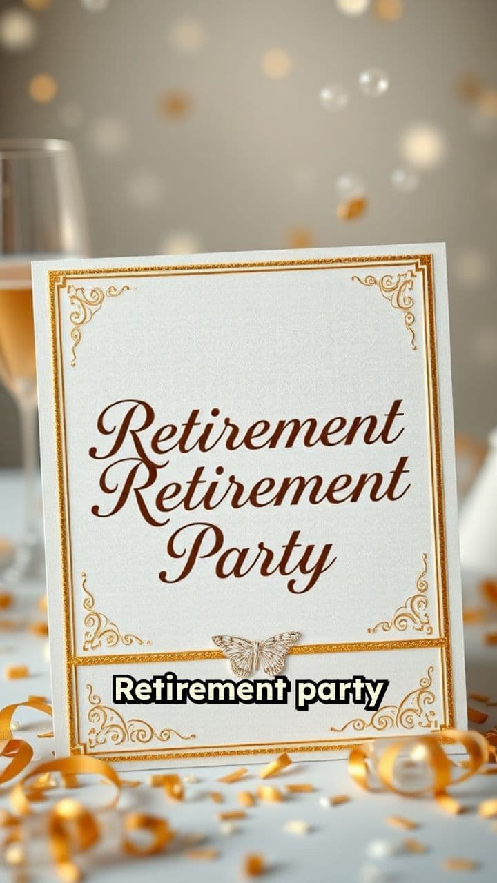 Retirement Party Invitation