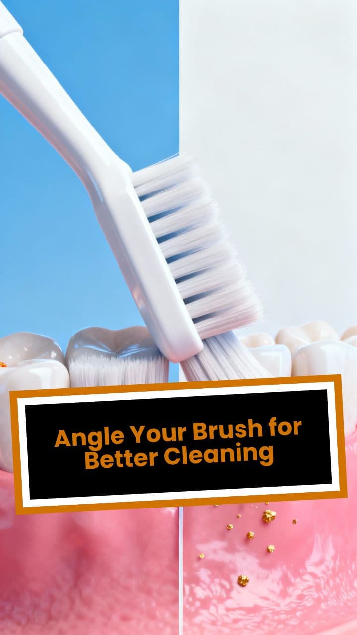Angle Your Brush for Better Cleaning