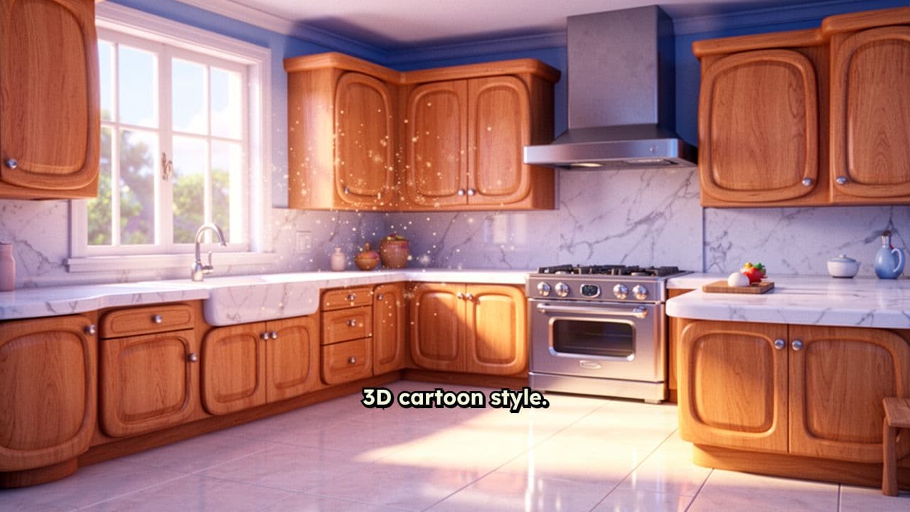 Red Fire Extinguishing Ball Above Stove