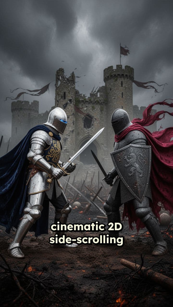 Knights’ Duel on a Ruined Battlefield