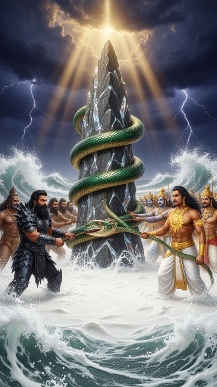 The Cosmic Churning: Samudra Manthan