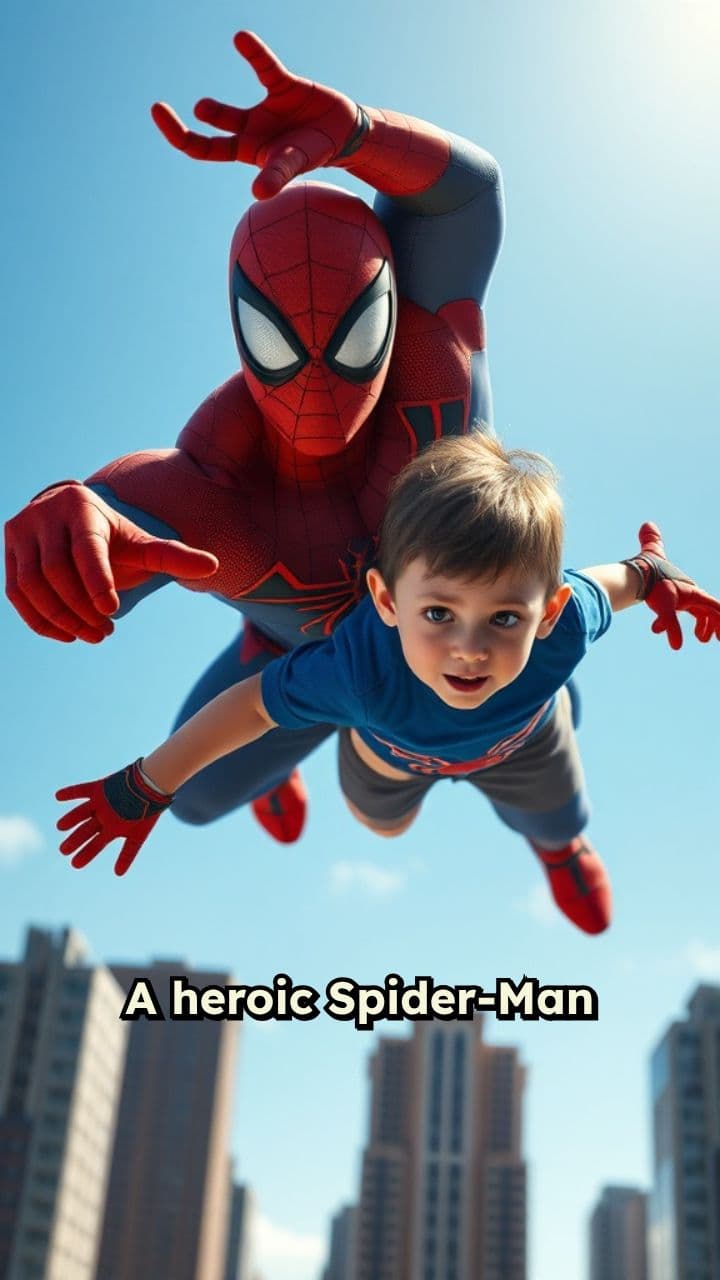 Heroic Rescue by Spider-Man