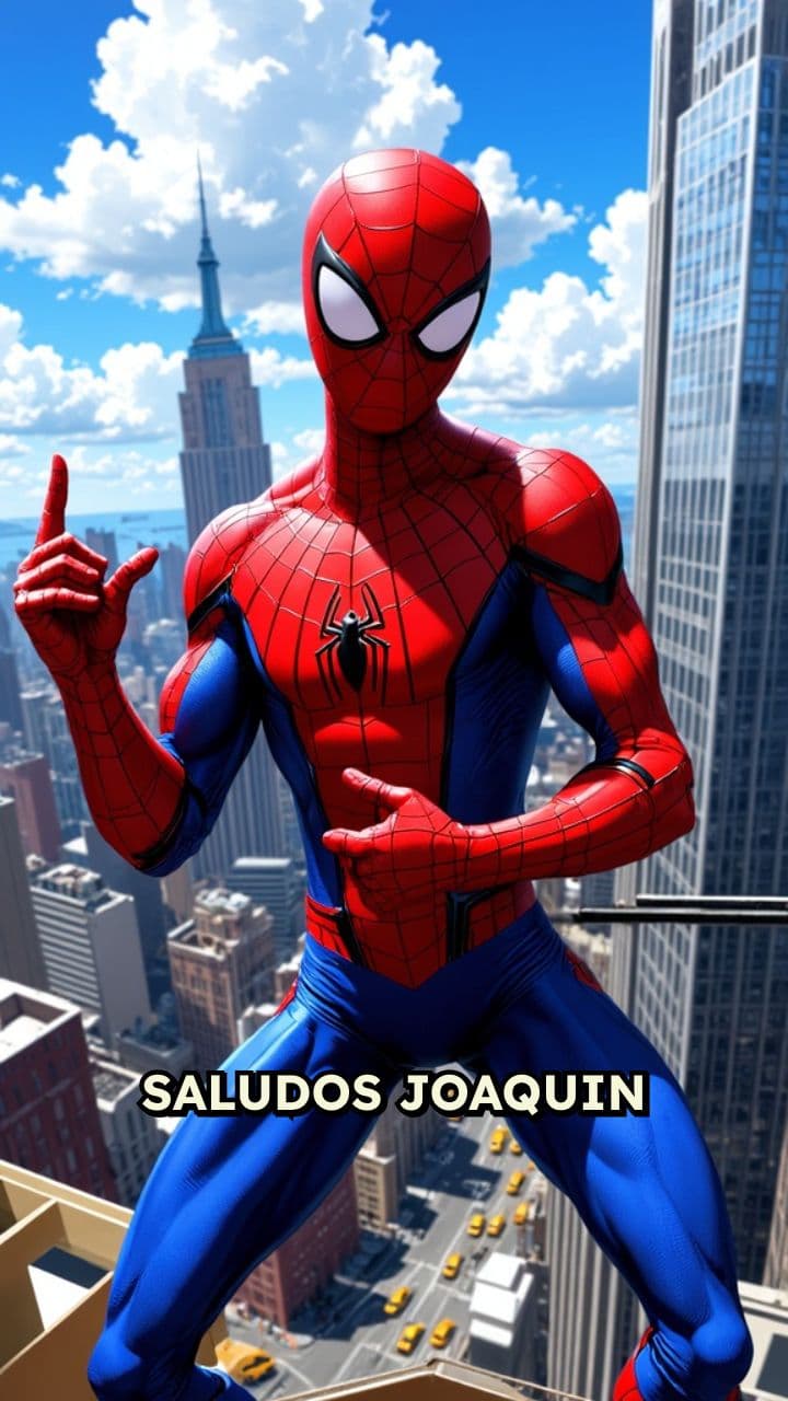 Saludos de Spiderma a Joaquín
