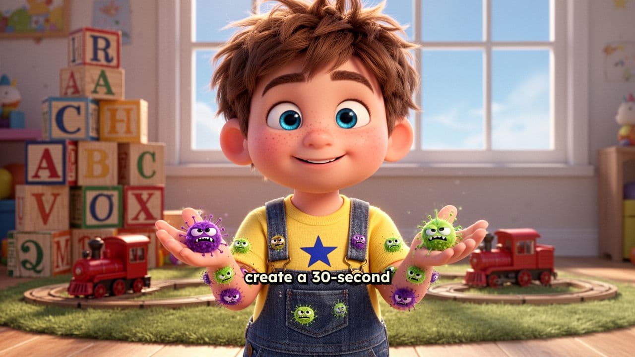 Bubbles Chase Away Germs