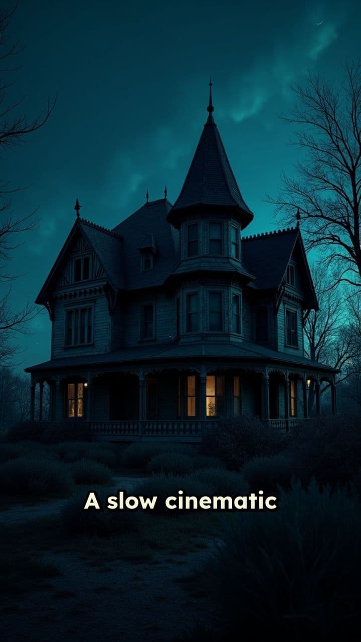 Haunting Shadows of the Abandoned House