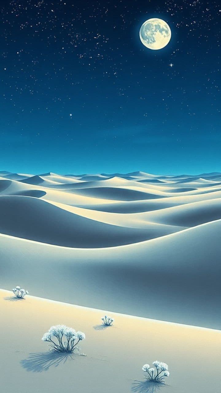 جمال الليل في الصحراء