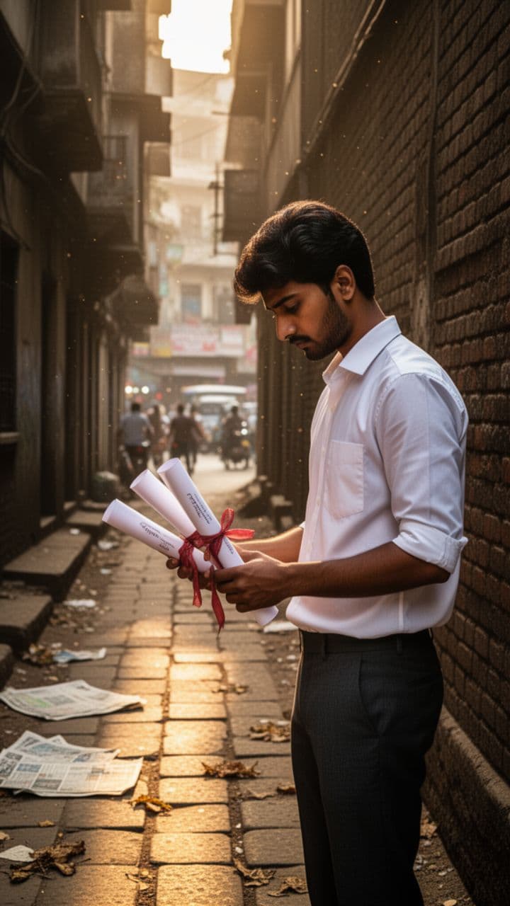 शिक्षित लेकिन बेरोजगार युवा