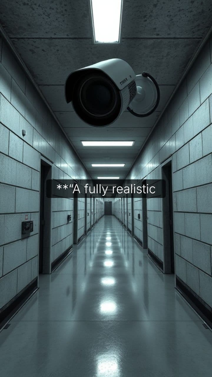 Prison Cell Disturbance Captured on CCTV