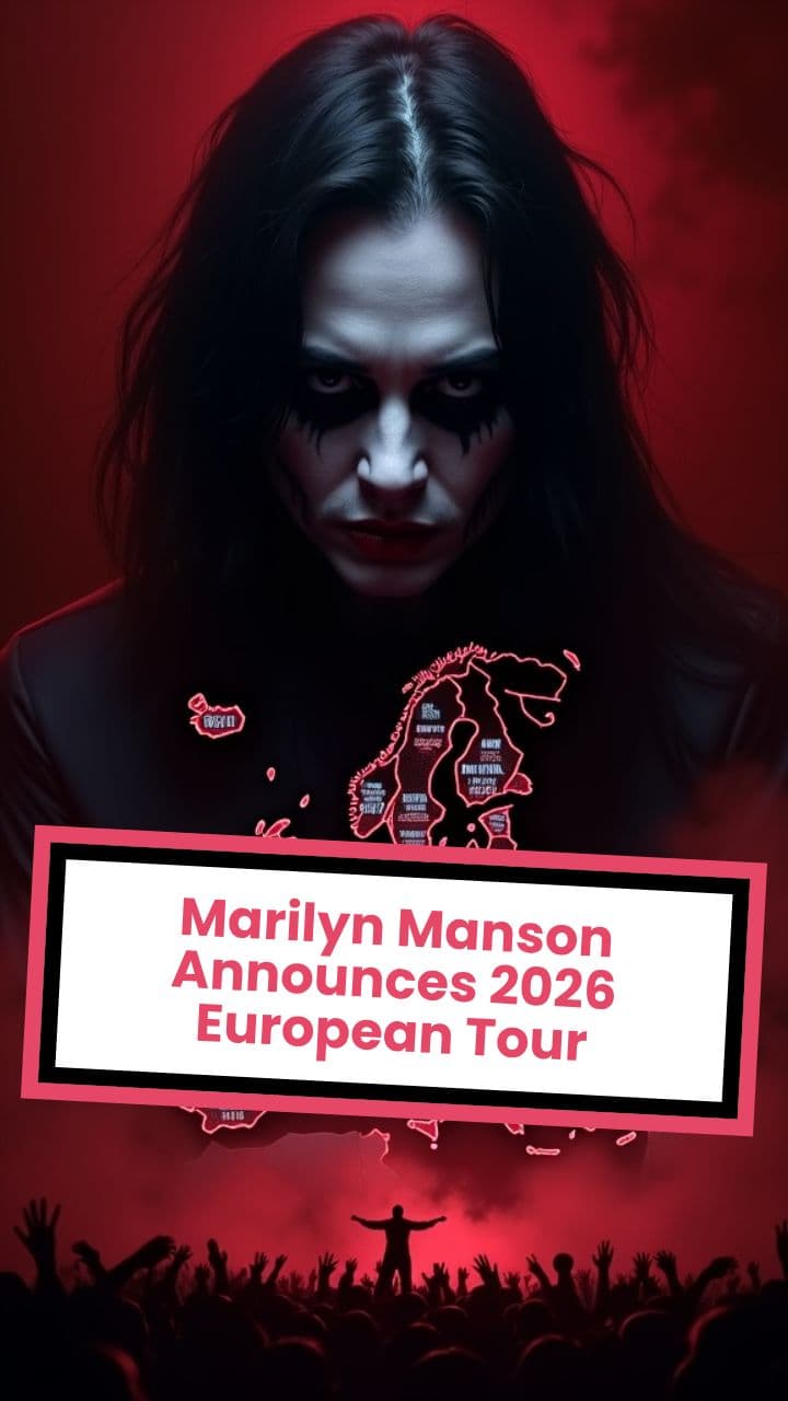 Marilyn Manson Set to Make His European Return with a 2026 Summer Tour