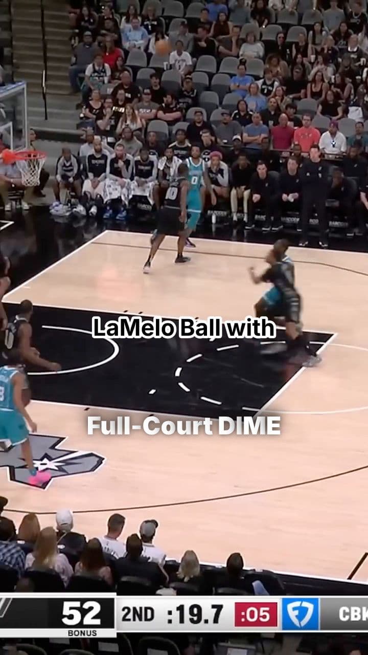 LaMelo Ball’s Full-Court Missile Assist