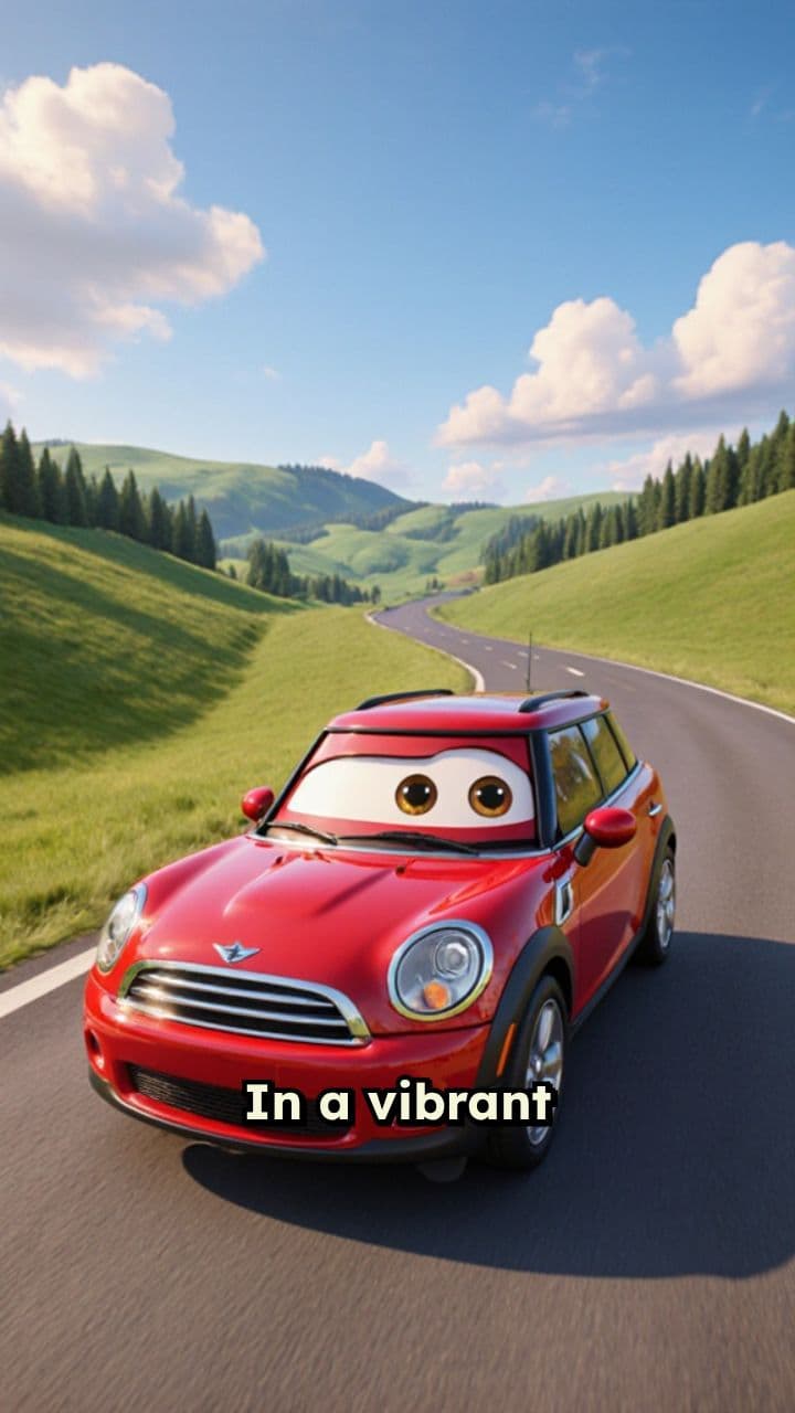 The Little Red Car's Grand Adventure