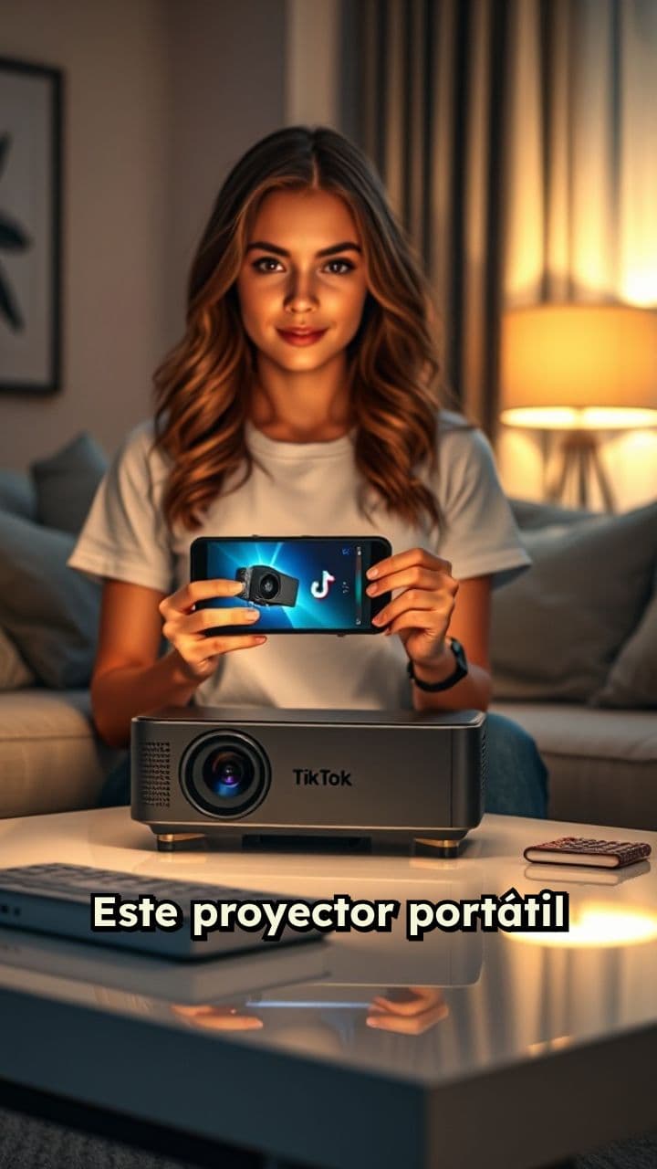 Proyector portátil que transforma tu experiencia