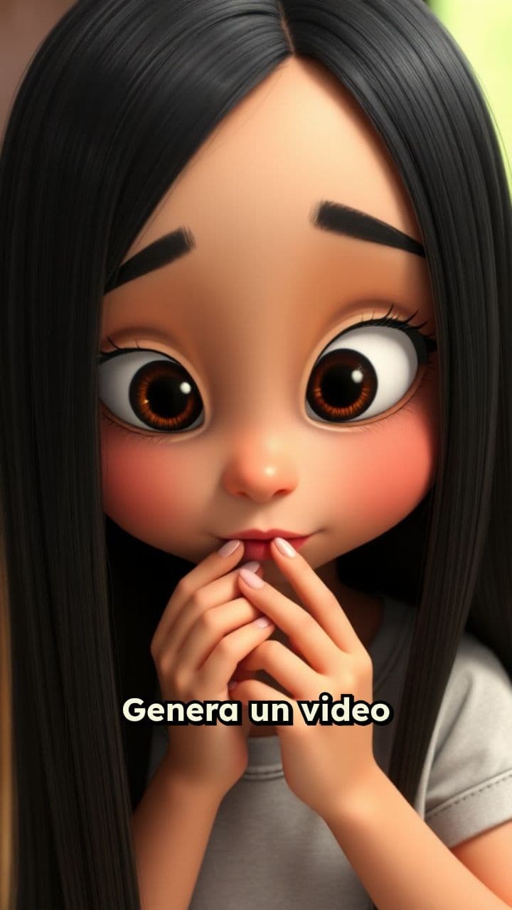 La niña y su diente rebelde