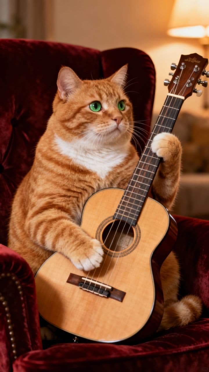 Ginger Cat's Guitar Grievance