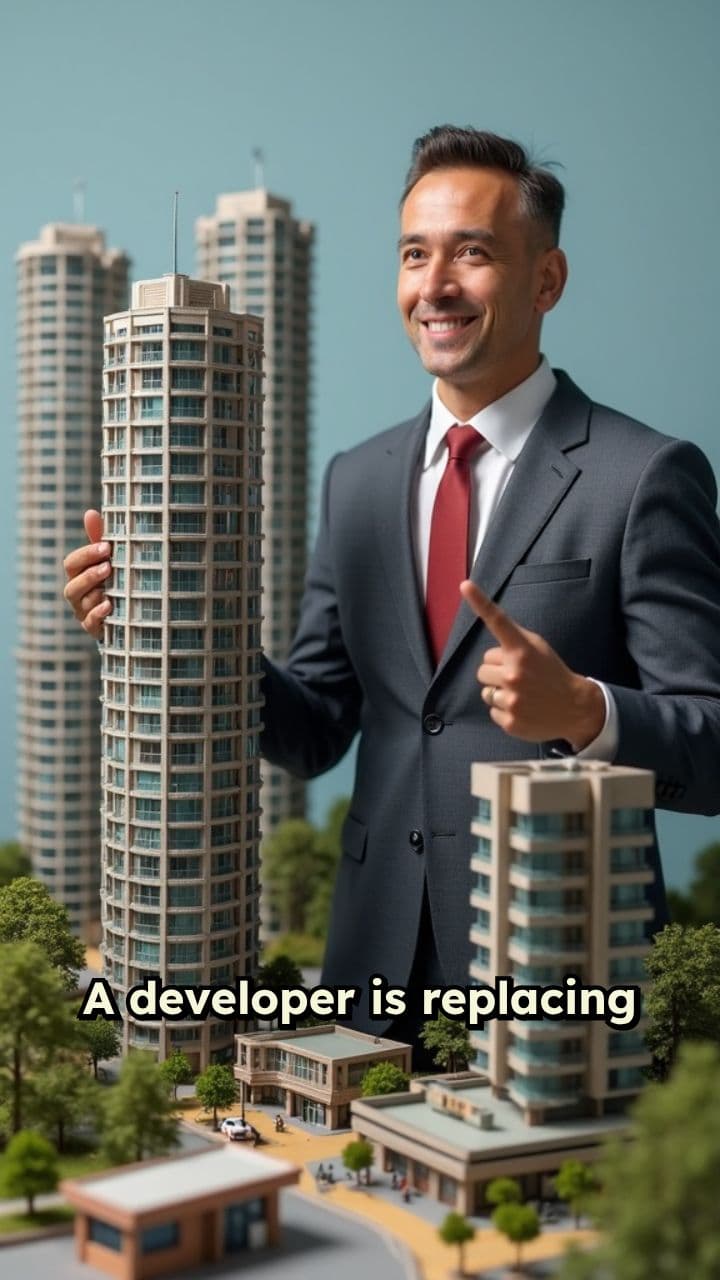 Condo Towers Replaced by Retail Plaza