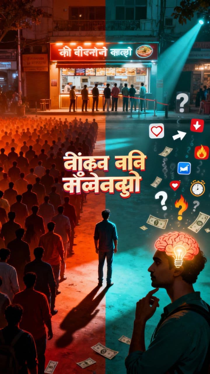 भीड़ के पीछे चलने की कमजोरी