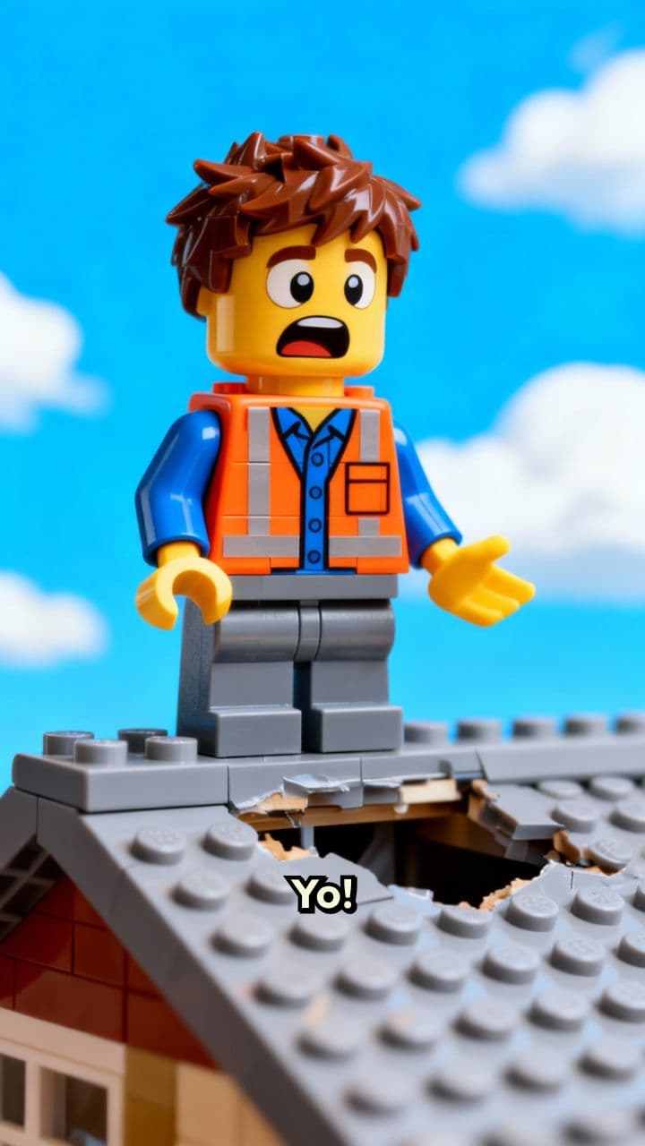 Lego Roof Rescue: Caleb and Joe