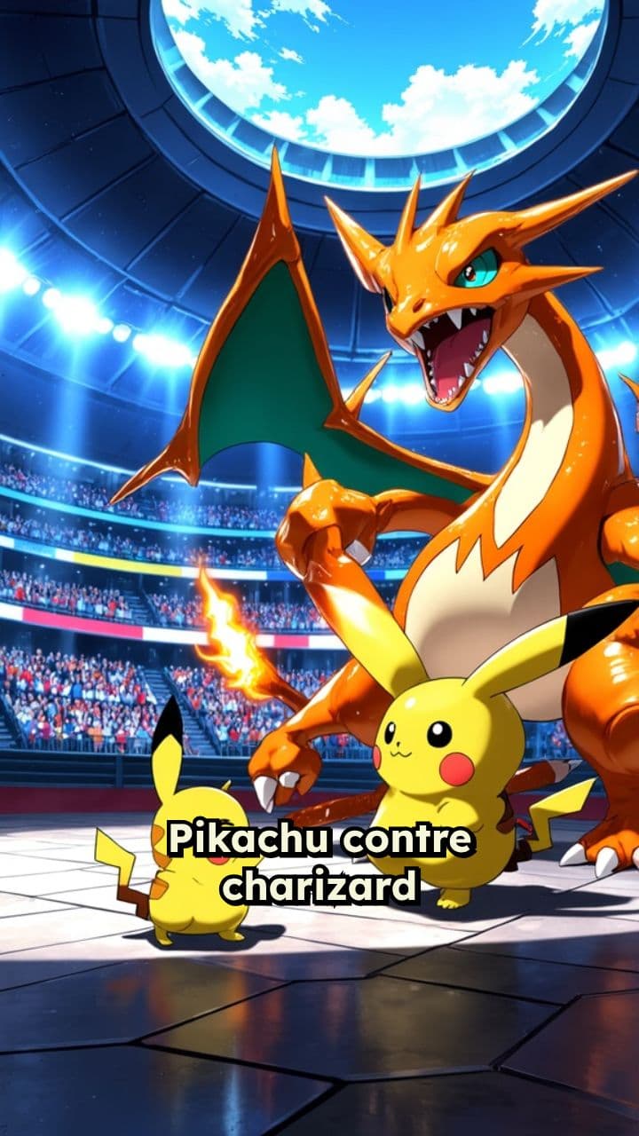 Pikachu vs Charizard en finale
