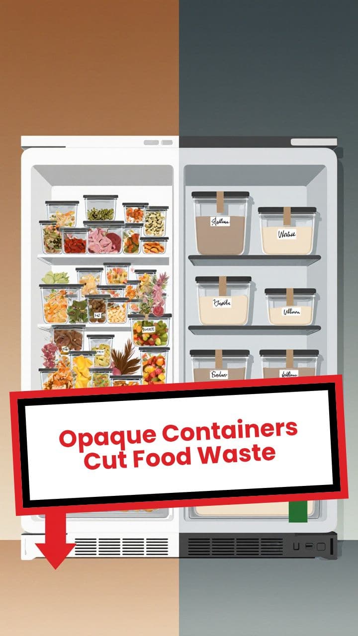 Opaque Containers Cut Food Waste
