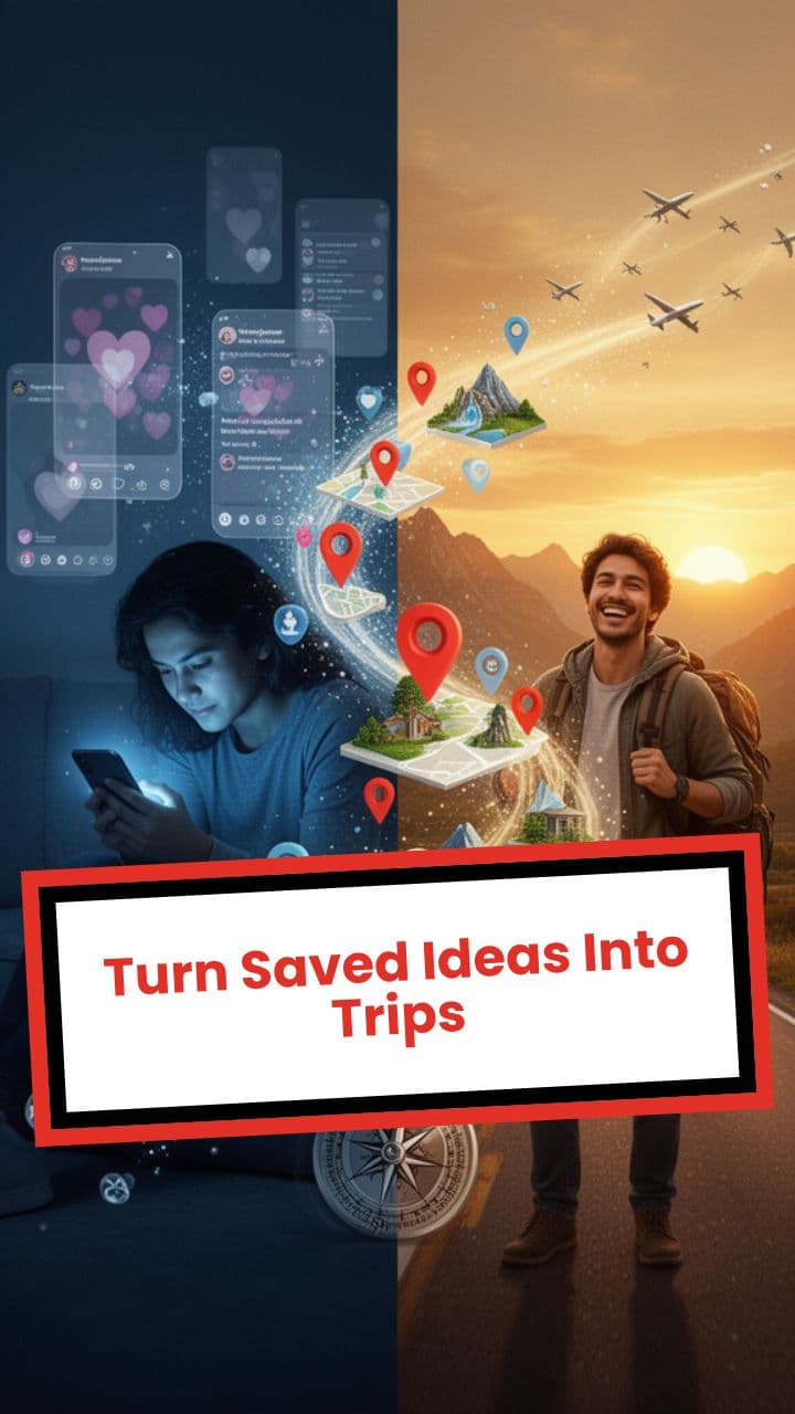 Turn Saved Ideas Into Trips