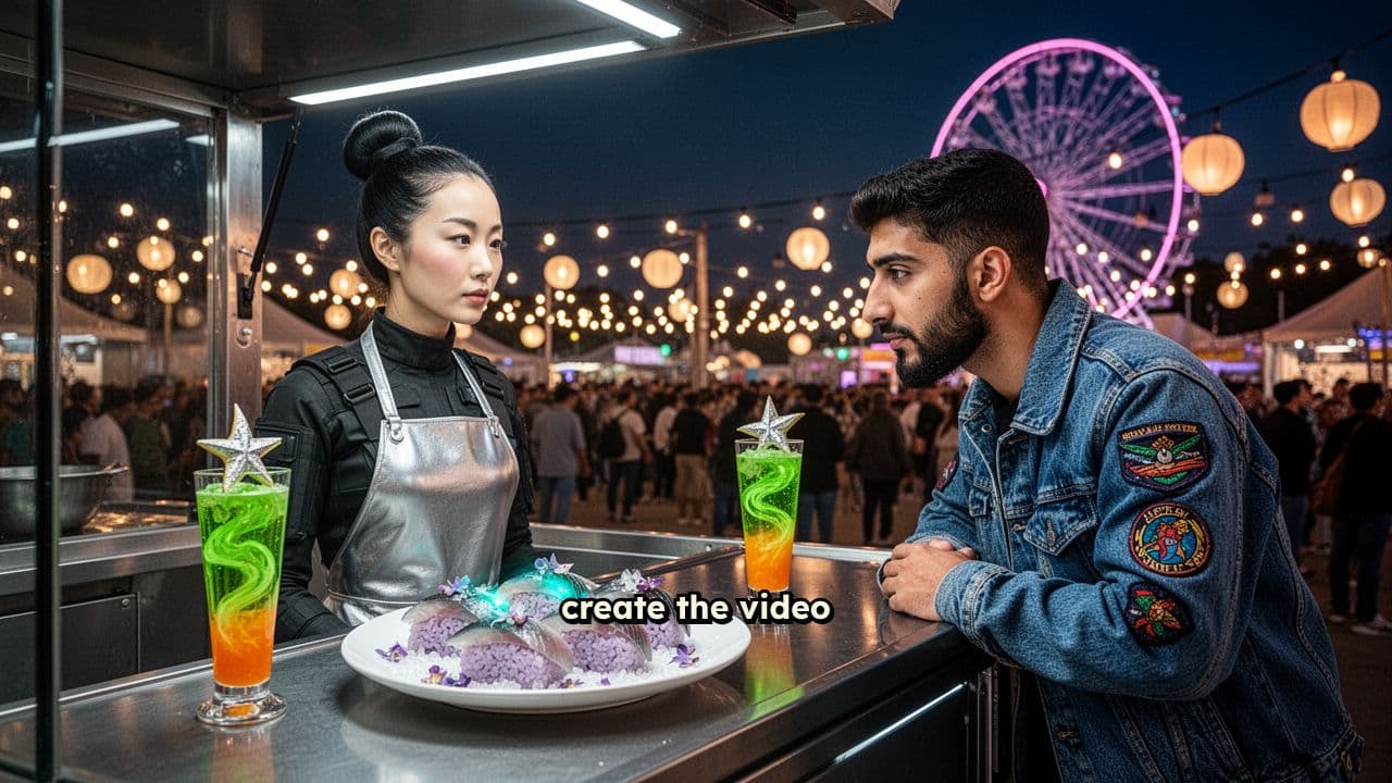 AI Food Festival Video Creation