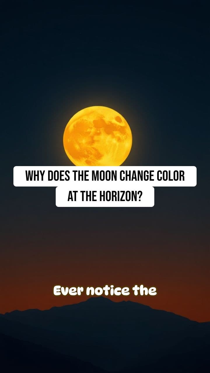 Why Does the Moon Change Color at the Horizon? | RapidSmartFacts