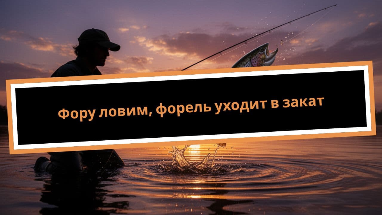 Фору ловим, форель уходит в закат