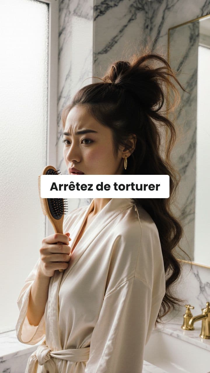 Peigne électrique vaporisateur anti-frisottis