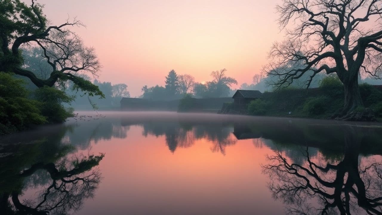 Mystical Morning at the Village Pond