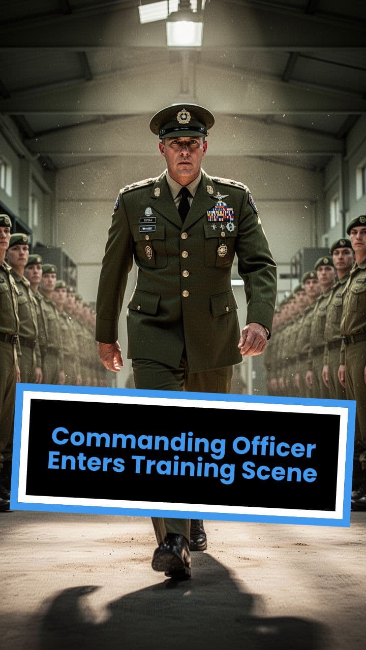 Commanding Officer Enters Training Scene