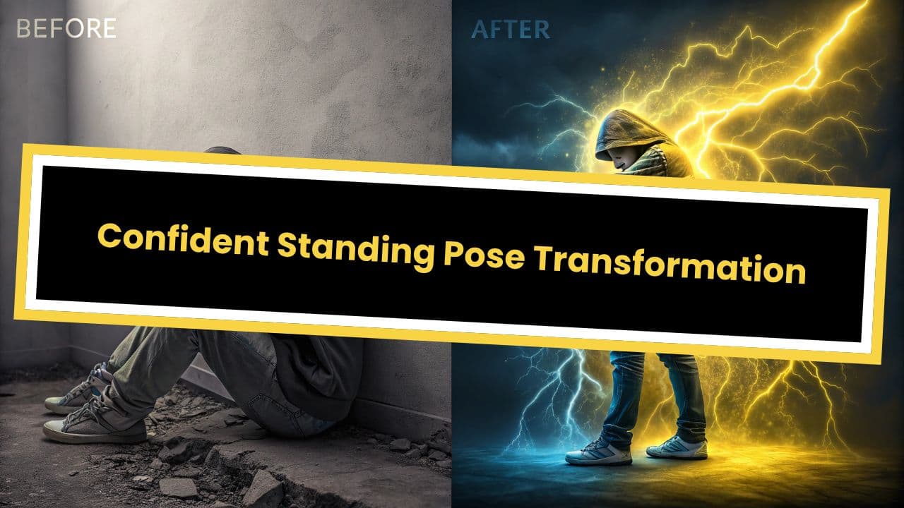 Confident Standing Pose Transformation